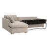 Essentials For Living - Clara 112" Slim Arm Sleeper Queen LF Sectional