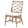 Essentials For Living - Crescent Dining Chair, Matte Gray Rattan