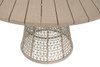 Essentials For Living - Knit Outdoor 54" Round Dining Table, Oat Flat Rope