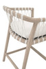 Essentials For Living - Pacific Outdoor Counter Stool, White Speckle Flat Rope