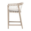 Essentials For Living - Pacific Outdoor Counter Stool, White Speckle Flat Rope