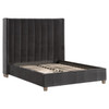 Essentials For Living - Chandler Standard King Bed, Dark Dove Velvet