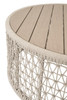 Essentials For Living - Knit Outdoor Round Coffee Table, Oat Flat Rope