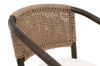 Essentials For Living - Juxtaposition Accent Chair in LiveSmart Peyton Pearl, Matte Brown Oak, Jute Twine