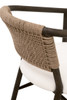 Essentials For Living - Juxtaposition Accent Chair in LiveSmart Peyton Pearl, Matte Brown Oak, Jute Twine