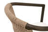 Essentials For Living - Juxtaposition Accent Chair in LiveSmart Peyton Pearl, Matte Brown Oak, Jute Twine