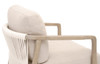 Essentials For Living - Harbor Club Chair in Flax Linen, White Rope, Smoke Gray Oak
