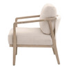 Essentials For Living - Harbor Club Chair in Flax Linen, White Rope, Smoke Gray Oak