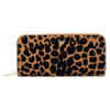 WOLF - Savanna Leopard Print Long Zip Wallet