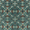 Emerald Forest in Teal Jacquard, Drapery Fabric by Clarke & Clarke