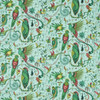 Quetzal in Aqua, Upholstery Fabric by Clarke & Clarke