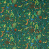 Quetzal Velvet in Teal, Upholstery Fabric by Clarke & Clarke
