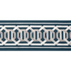 Octagon Wide Tape in Indigo, Trim Fabric by Kravet Couture