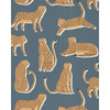 Lionel Wp in Denim, Wallcovering by Scion