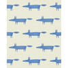 Midi Fox Wp in Pebble/denim, Wallcovering by Scion