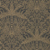 Leopardo in Antique/noir Wp, Wallcovering by Clarke & Clarke