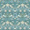 Strawberry Thief in Teal Wp, Wallcovering by Clarke & Clarke