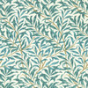 Willow Boughs in Teal Wp, Wallcovering by Clarke & Clarke