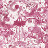 Paradise Lost in Berry Wp, Wallcovering by Clarke & Clarke