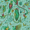 Quetzal in Aqua Wp, Wallcovering by Clarke & Clarke