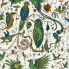 Quetzal in Green Wp, Wallcovering by Clarke & Clarke
