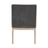 Essentials For Living - Drake Arm Chair in Dark Dove Velvet, Natural Gray Oak