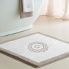 Egoist Border Monogram Bath Rug by Graccioza