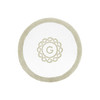 Egoist Border Monogram Bath Rug by Graccioza