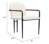 Zuo Modern Sibu Dining Chair Cream
