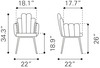 Zuo Modern Noosa Dining Chair (Set of 2) Gray
