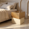 Zuo Modern Cinza Side Table Gold & Beige