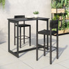 Zuo Modern Iska Barstool (Set of 2) Black