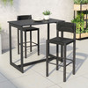 Zuo Modern Iska Barstool (Set of 2) Black