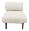 Zuo Modern Aperto Chaise Beige