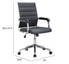 Zuo Modern Liderato Office Chair Black