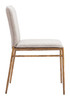 Zuo Modern Nordvest Dining Chair Beige & Gold