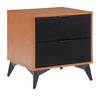 Zuo Modern Zarif Nightstand Black & Walnut