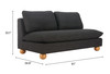 Zuo Modern Minze Loveseat Black