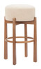 Zuo Modern Nade Barstool (Set of 2) Beige & Walnut