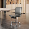 Zuo Modern Lider Plus Armless Office Chair Gray