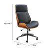 Zuo Modern Flex High Back Office Chair Black