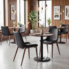 Zuo Modern Magnus Dining Chair (Set of 2) Black & Walnut