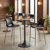 Zuo Modern Bite Bar Table Gray & Black
