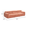 Zuo Modern Alis Modular Sectional Orange