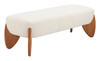 Zuo Modern Charm Bench Ivory