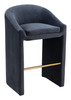 Zuo Modern Emas Barstool Midnight Gray