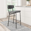 Zuo Modern Charon Counter Stool (Set of 2) Vintage Black
