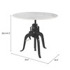 Zuo Modern Mufid Bistro Table White & Black