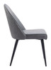 Zuo Modern Silloth Armless Dining Chair (Set of 2) Gray