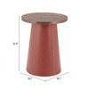 Zuo Modern Dikis Side Table Brown